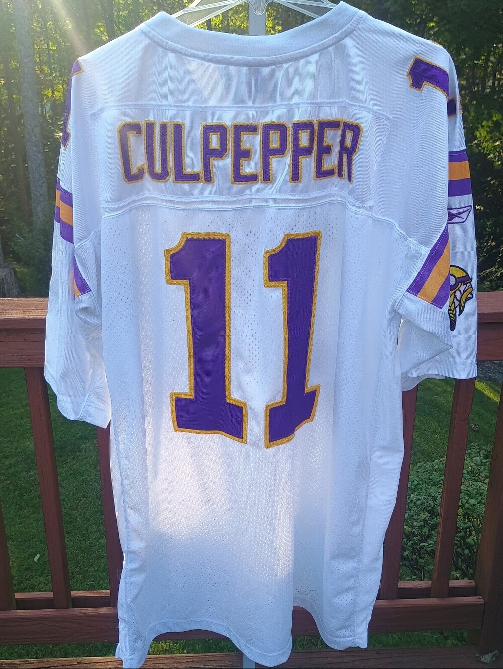 NFL Dante Culpepper Vikings White #11 Reebok Football Jersey 3XL (54)
